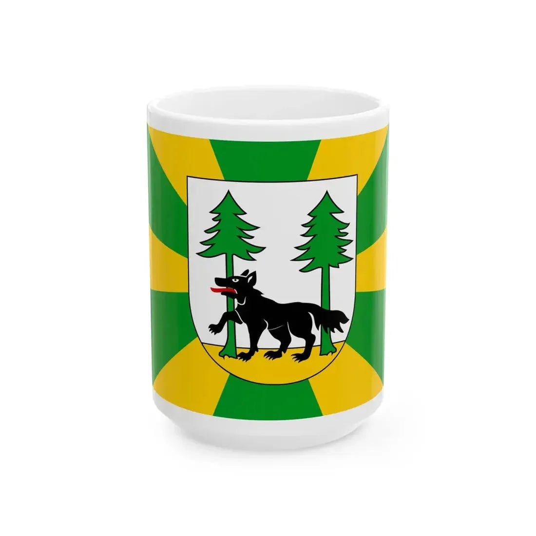 POL powiat piski flag (Poland) White Coffee Mug 15oz - Go Mug Yourself