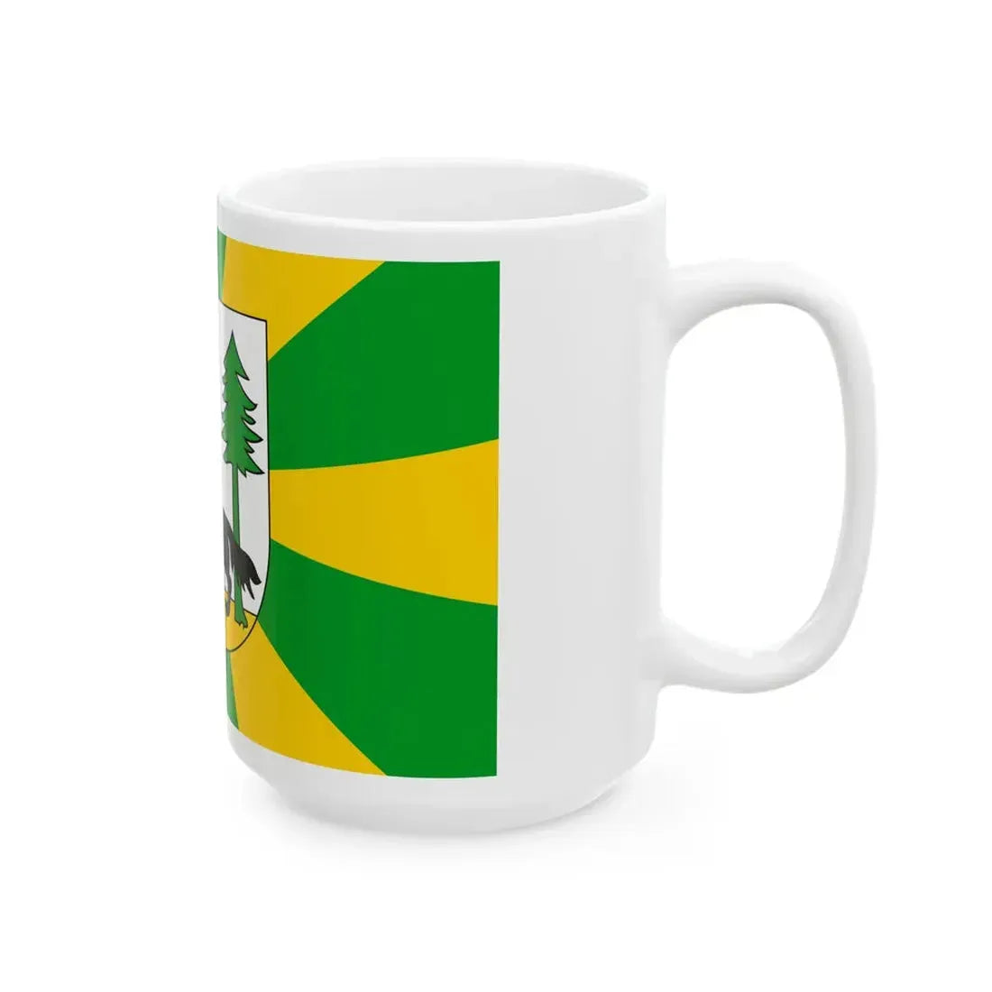 POL powiat piski flag (Poland) White Coffee Mug - Go Mug Yourself