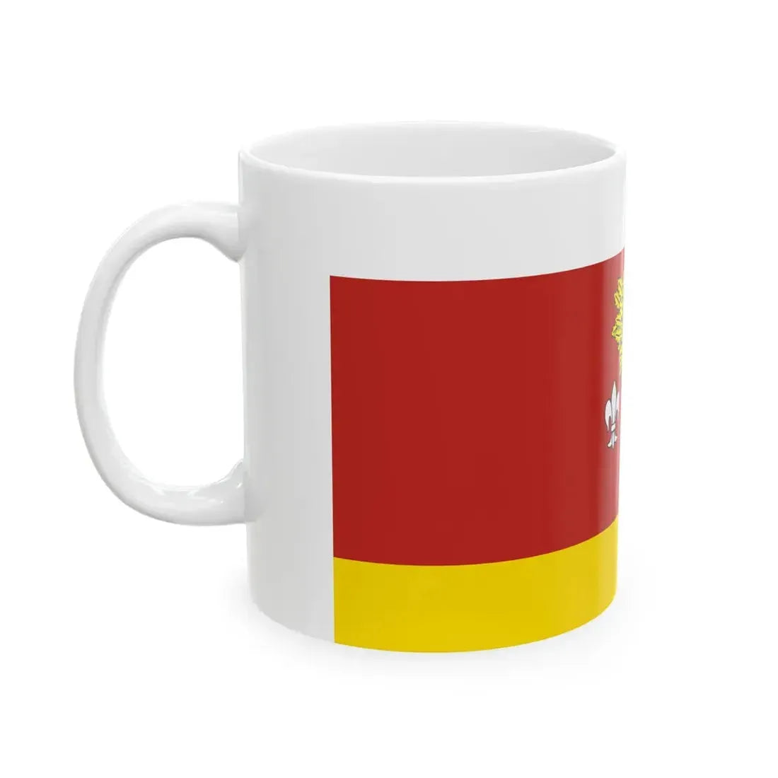 POL powiat poddebicki flag (Poland) White Coffee Mug - Go Mug Yourself