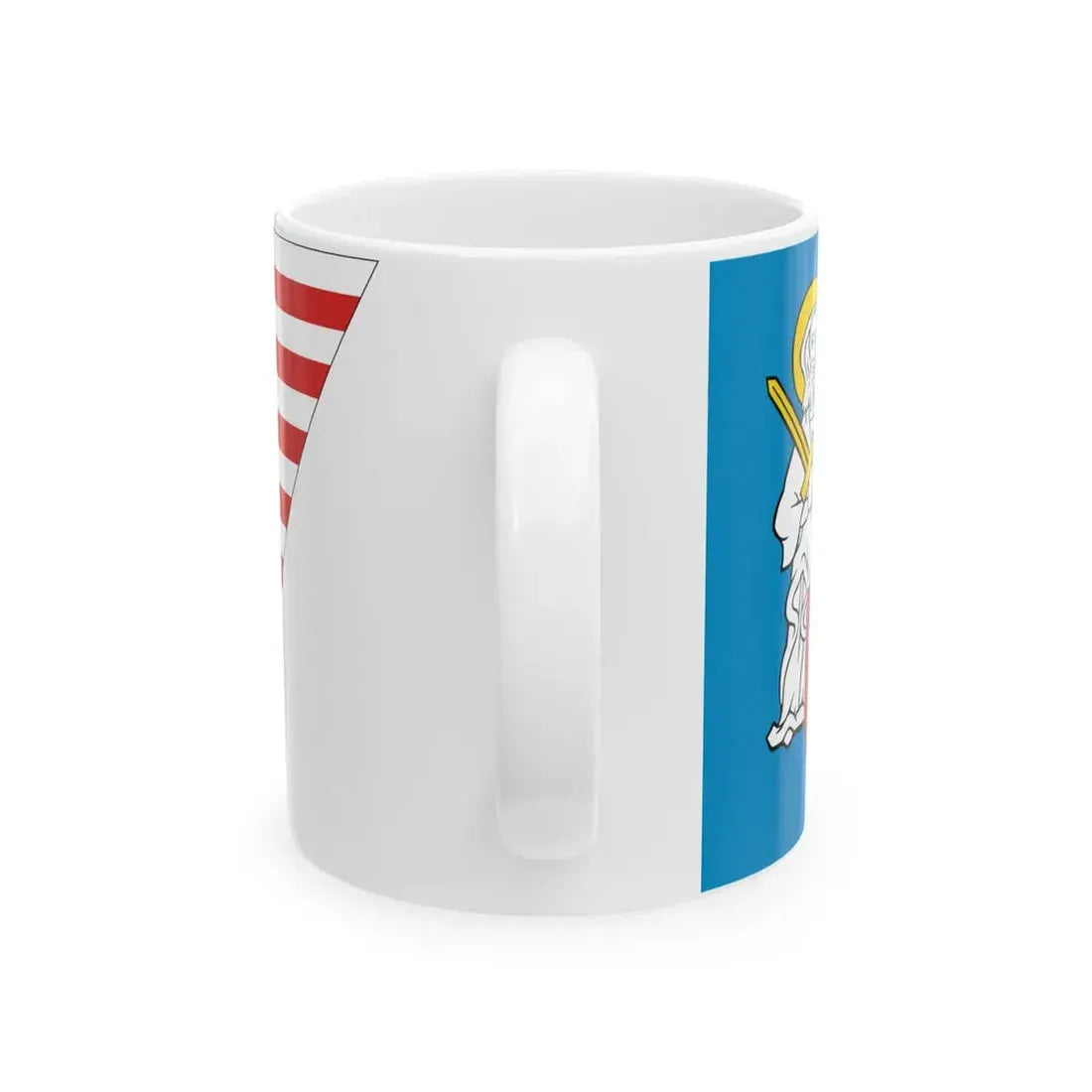 POL powiat poznanski flag (Poland) White Coffee Mug - Go Mug Yourself