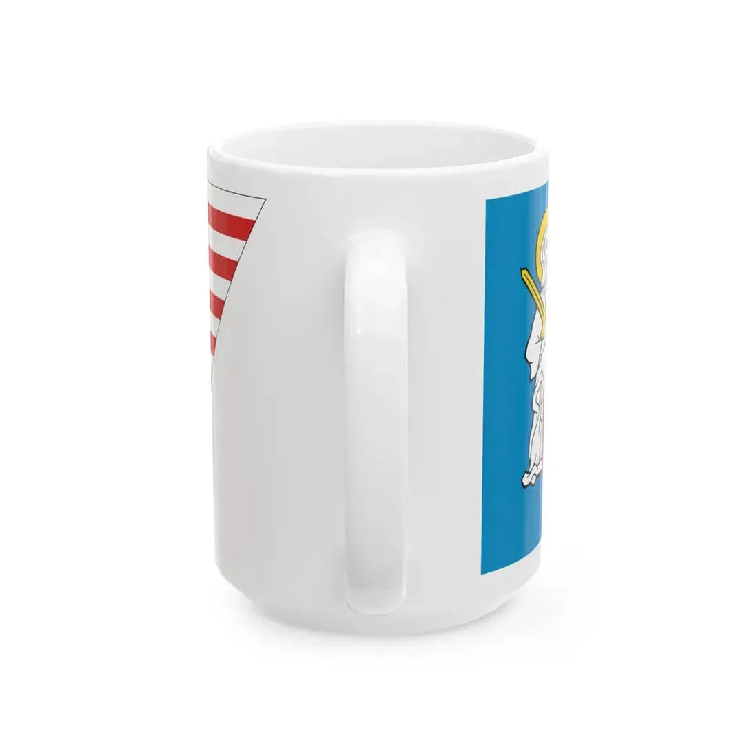 POL powiat poznanski flag (Poland) White Coffee Mug - Go Mug Yourself