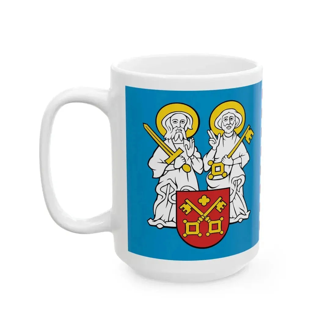POL powiat poznanski flag (Poland) White Coffee Mug - Go Mug Yourself