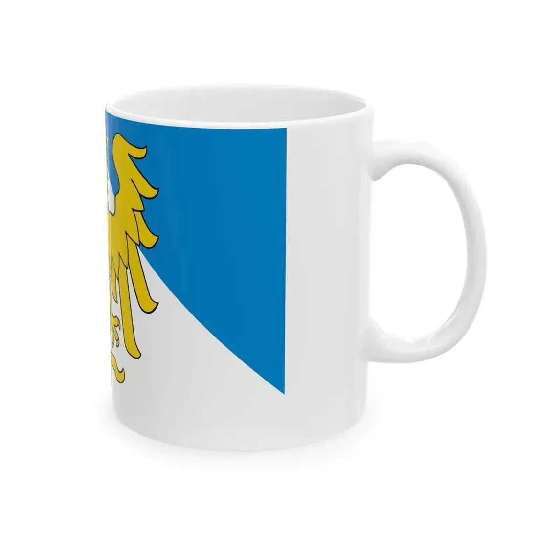 POL powiat prudnicki flag (Poland) White Coffee Mug - Go Mug Yourself