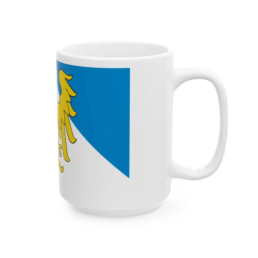 POL powiat prudnicki flag (Poland) White Coffee Mug - Go Mug Yourself