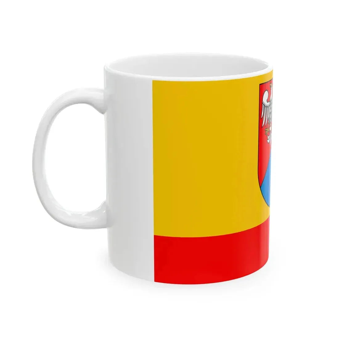 POL powiat pruszkowski flag (Poland) White Coffee Mug - Go Mug Yourself