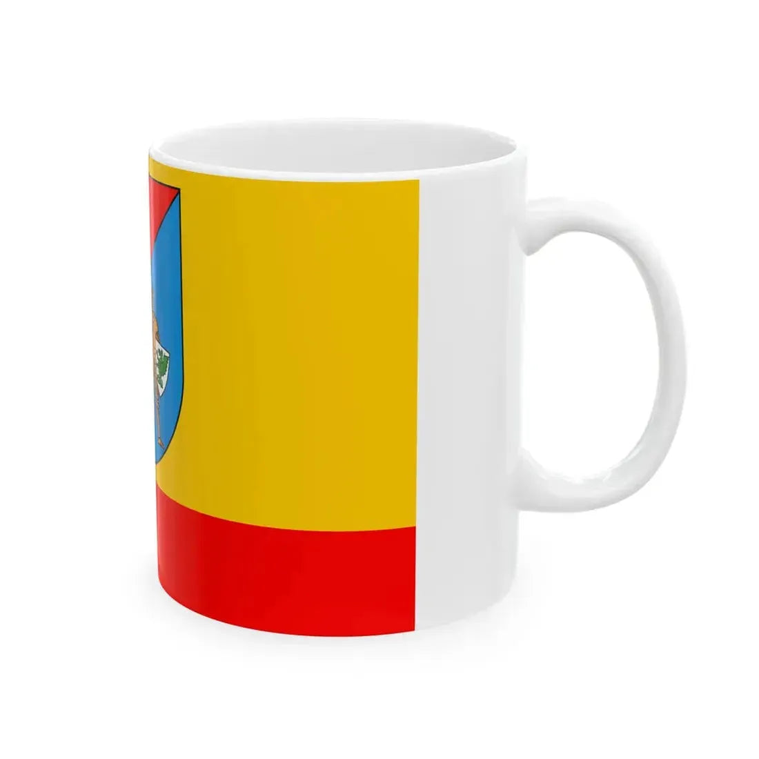 POL powiat pruszkowski flag (Poland) White Coffee Mug - Go Mug Yourself