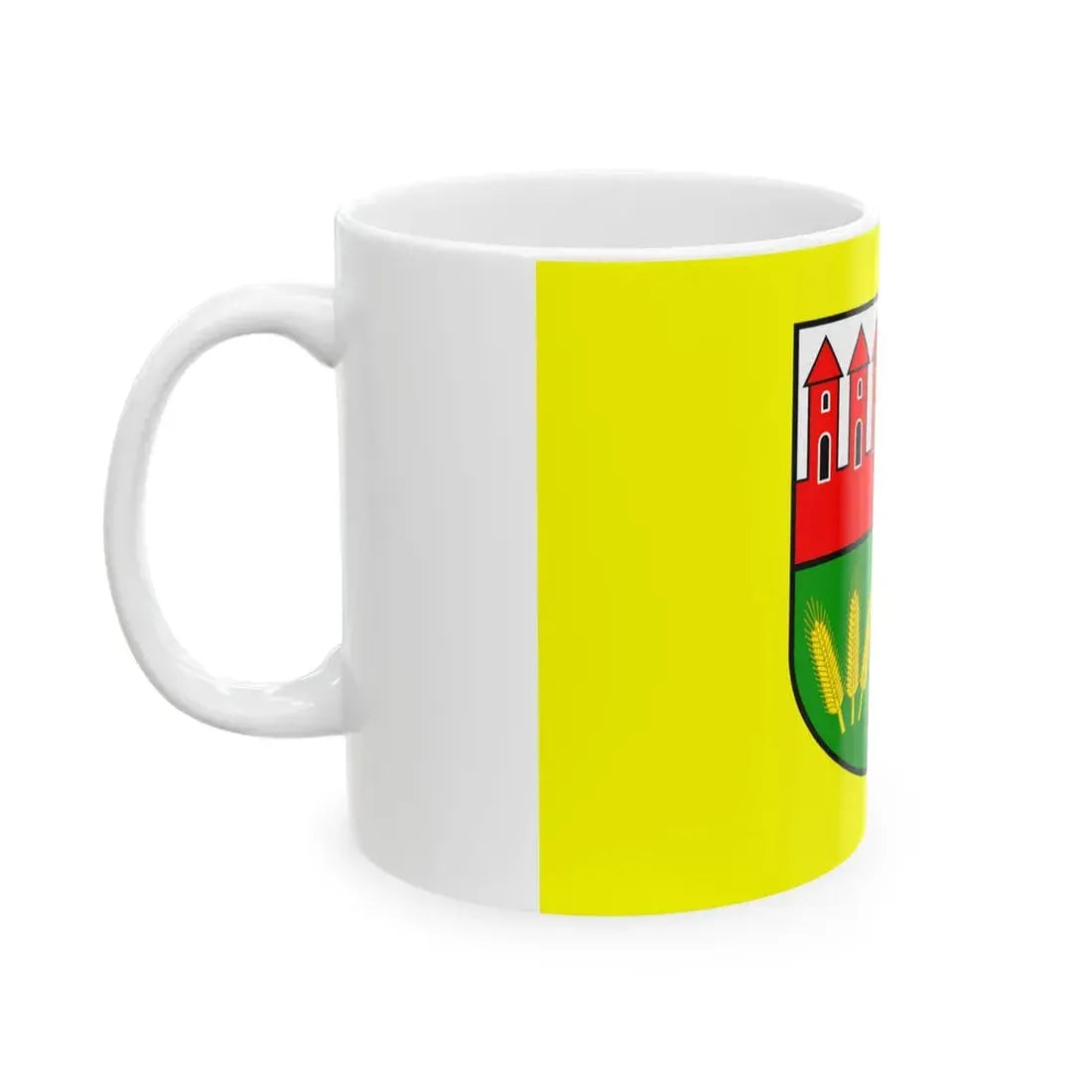 POL powiat przasnyski flag (Poland) White Coffee Mug - Go Mug Yourself