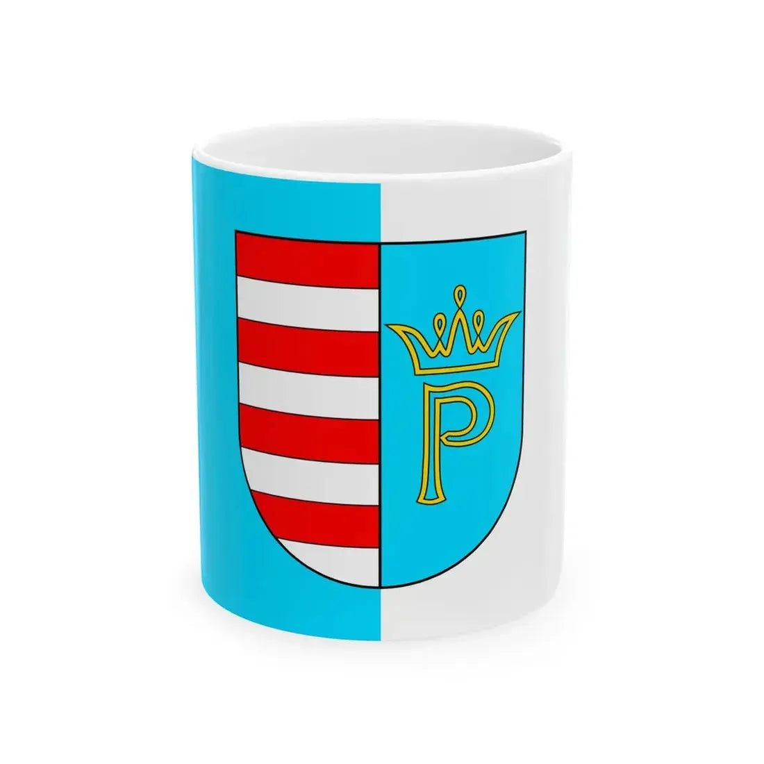 POL powiat przysuski flag (Poland) White Coffee Mug 11oz - Go Mug Yourself
