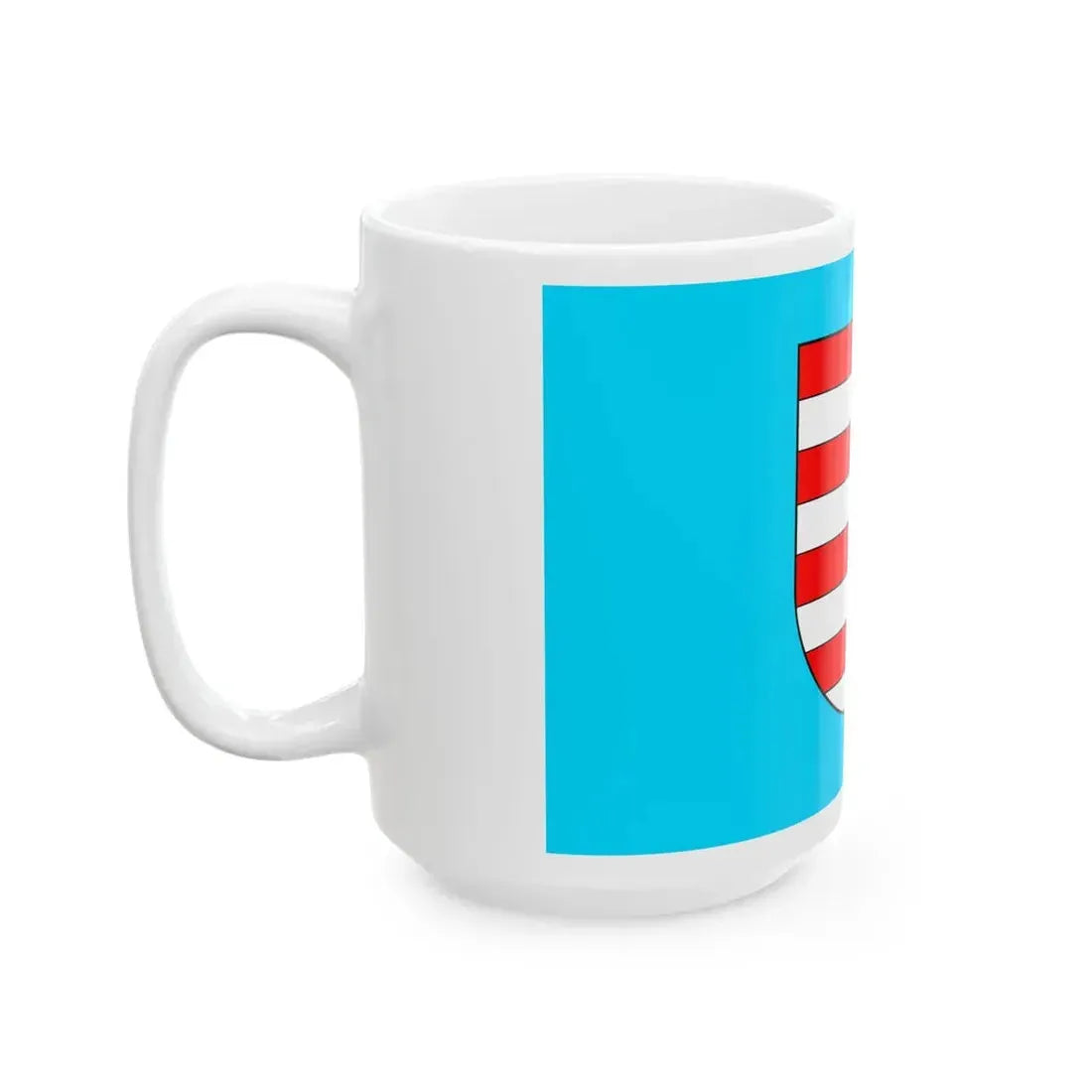 POL powiat przysuski flag (Poland) White Coffee Mug - Go Mug Yourself