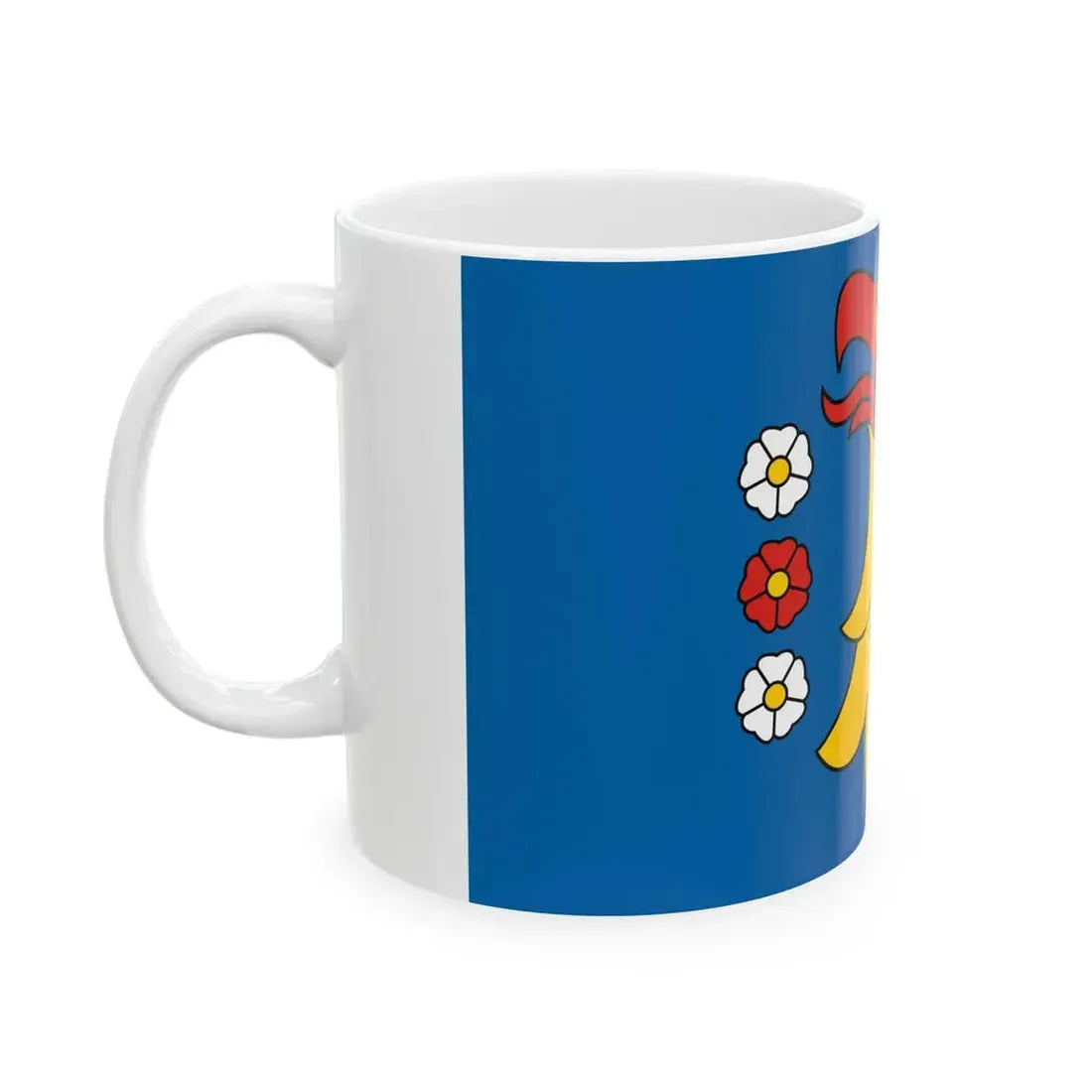 POL powiat pszczynski flag (Poland) White Coffee Mug - Go Mug Yourself