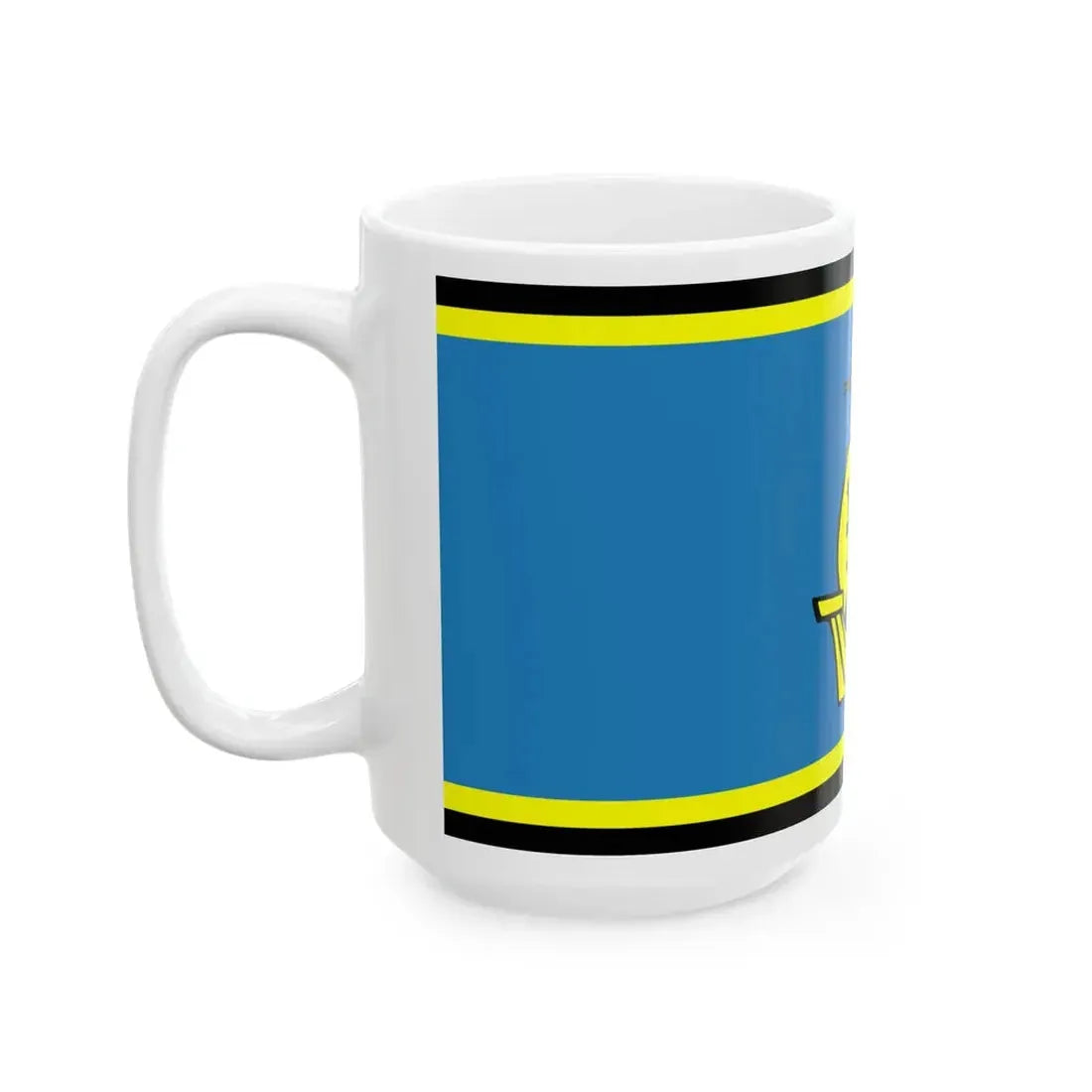 POL powiat pucki flag (Poland) White Coffee Mug - Go Mug Yourself
