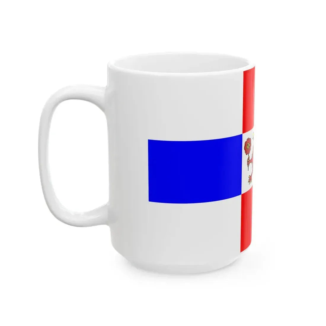 POL powiat pyrzycki flag 2003 - 2011 (Poland) White Coffee Mug - Go Mug Yourself