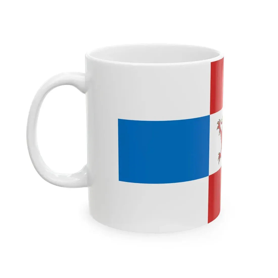POL powiat pyrzycki flag (Poland) White Coffee Mug - Go Mug Yourself