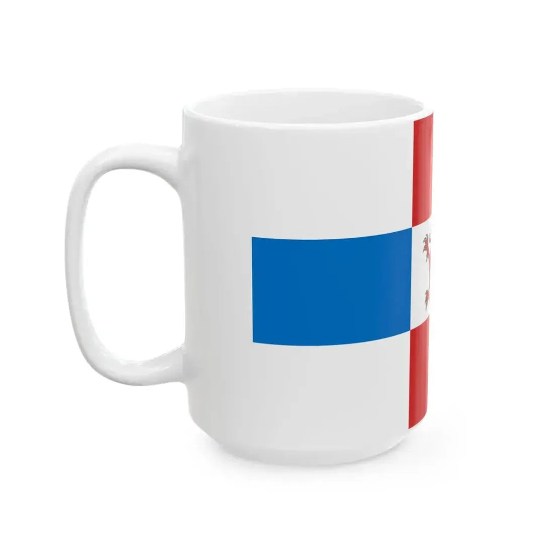POL powiat pyrzycki flag (Poland) White Coffee Mug - Go Mug Yourself