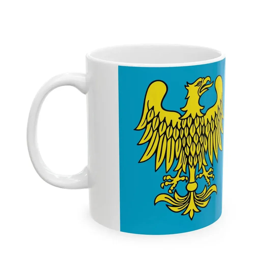 POL powiat raciborski flag (Poland) White Coffee Mug - Go Mug Yourself