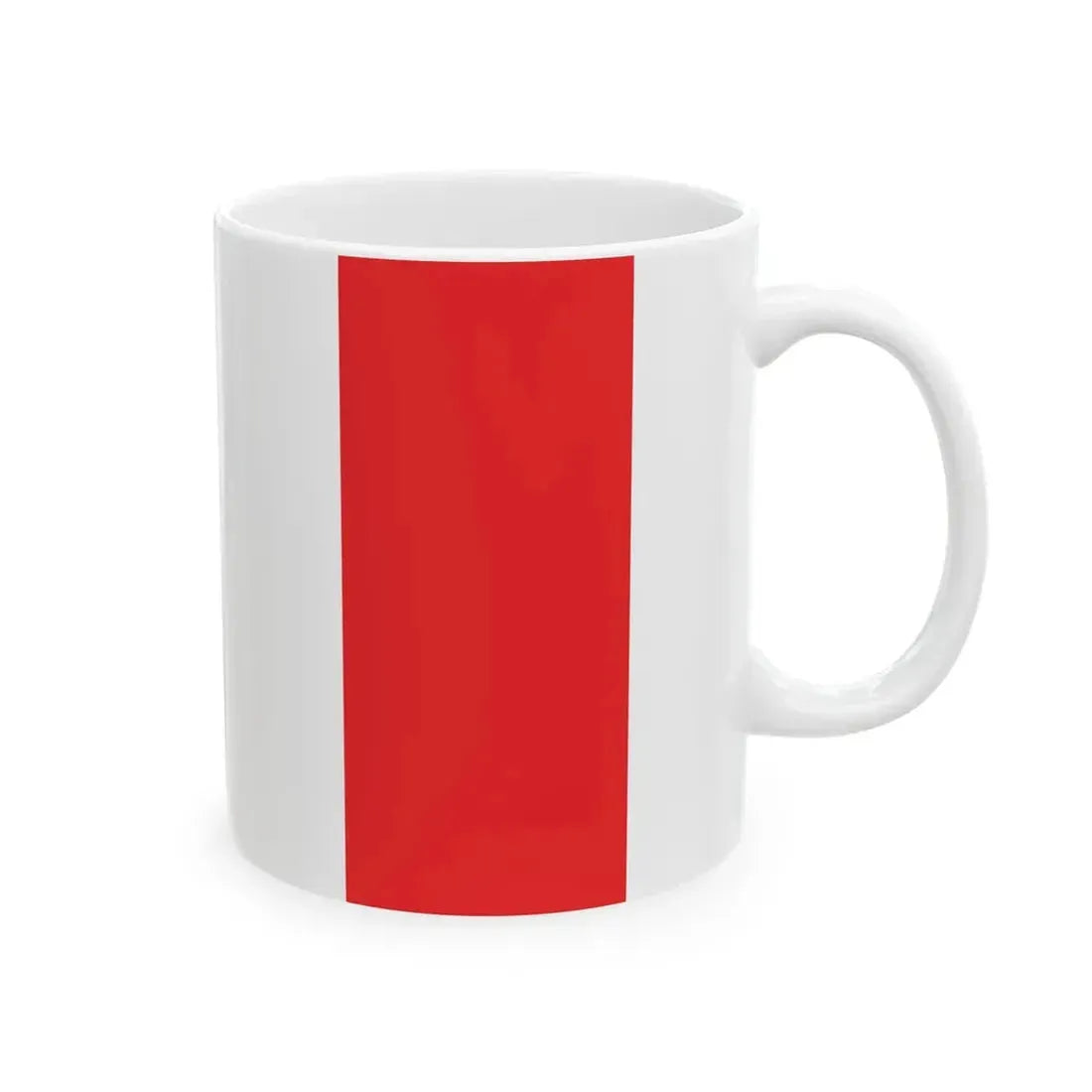 POL powiat raciborski flag (Poland) White Coffee Mug - Go Mug Yourself