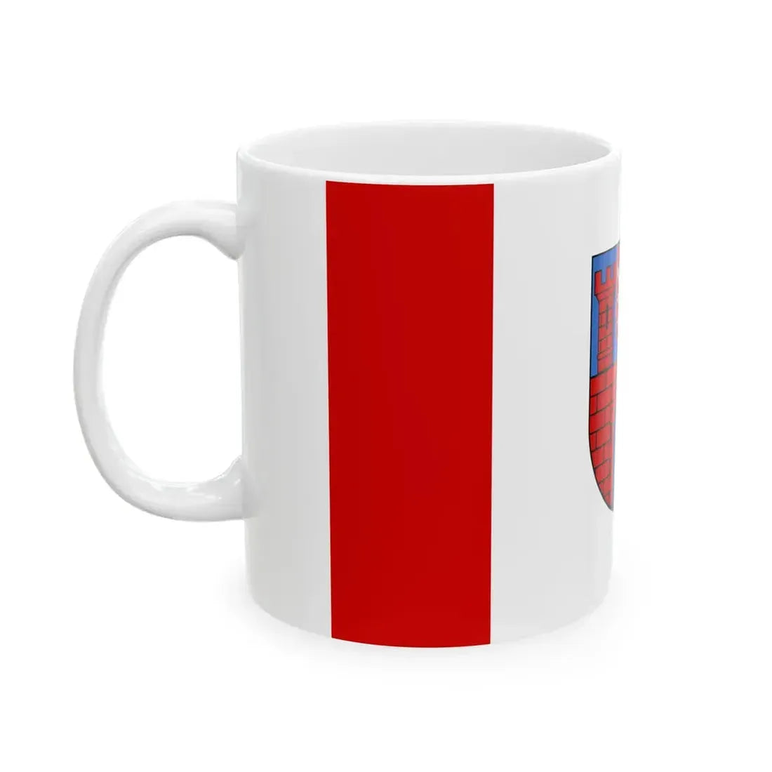 POL powiat radomszczanski flag 2000-2024 (Poland) White Coffee Mug - Go Mug Yourself