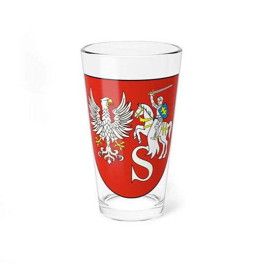 POL powiat siemiatycki COA (Belarus) (Coat of Arms) Pint Glass 16oz 16oz - Go Mug Yourself