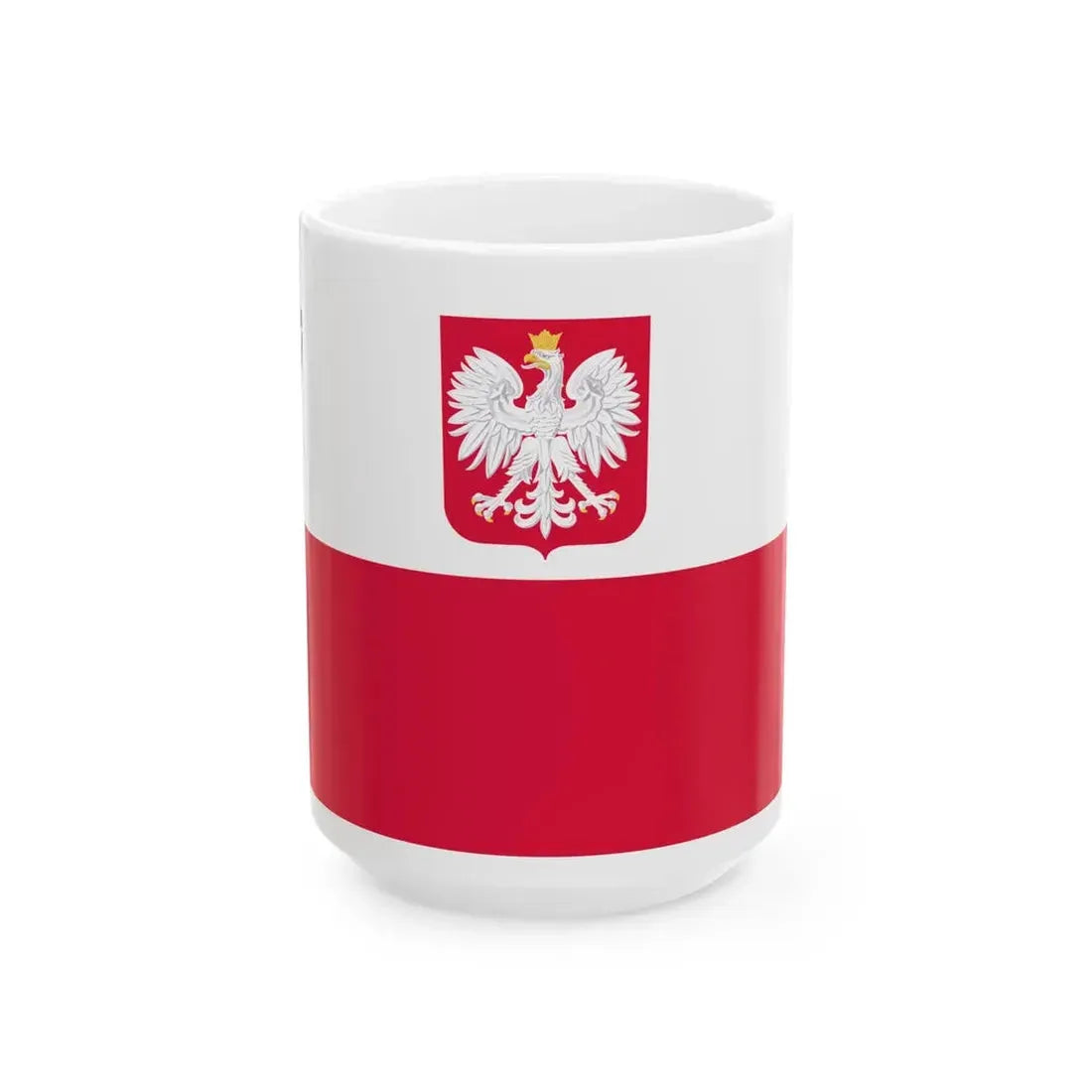 POL PZZ ensign (Poland) White Coffee Mug 15oz - Go Mug Yourself