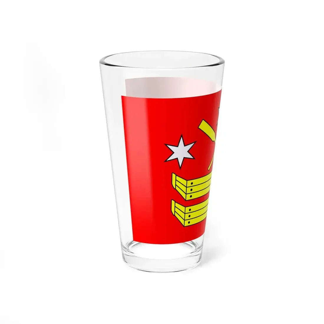 POL Rogowo flag (Poland) Pint Glass 16oz - Go Mug Yourself