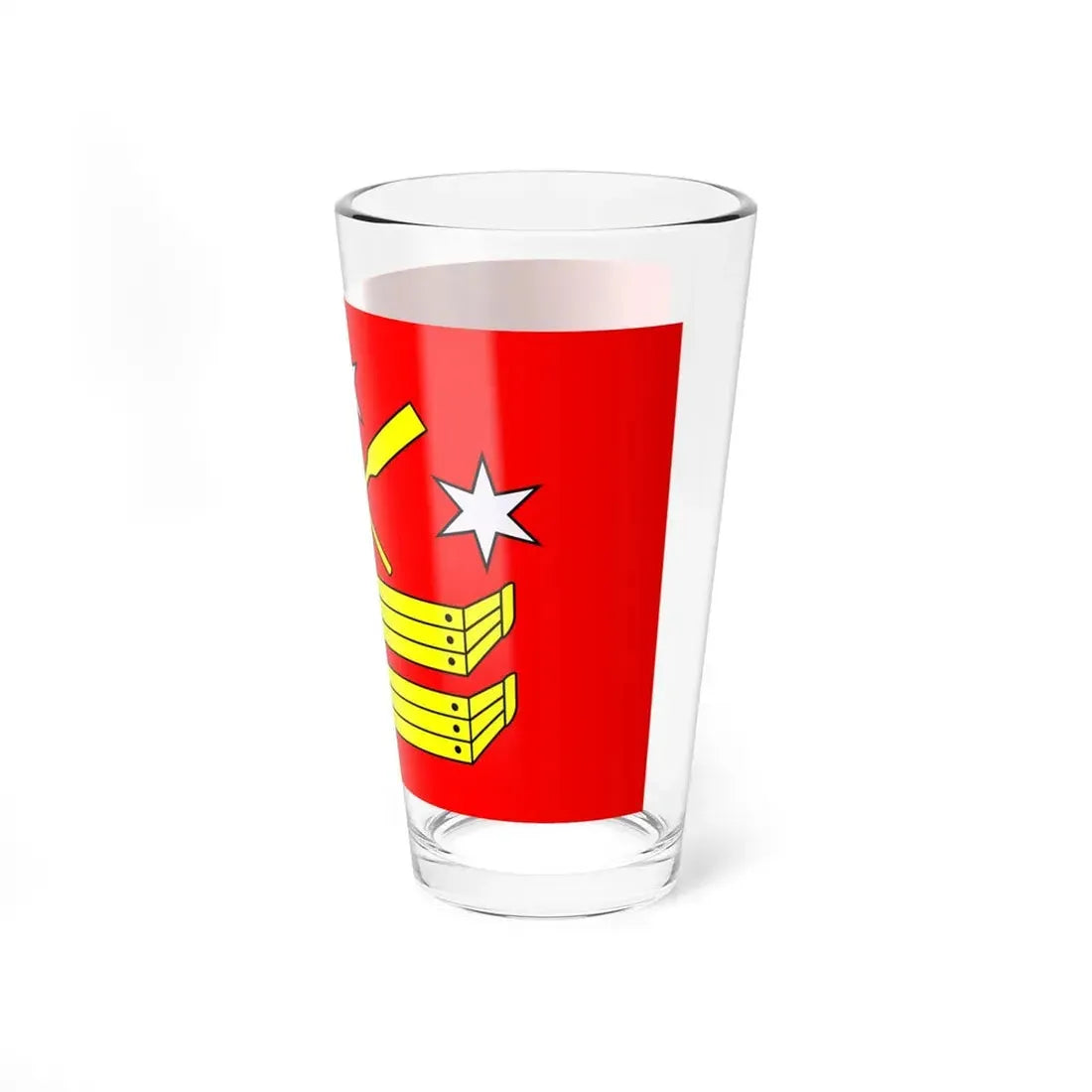 POL Rogowo flag (Poland) Pint Glass 16oz - Go Mug Yourself