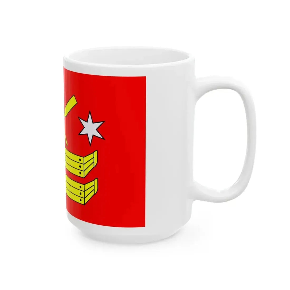 POL Rogowo flag (Poland) White Coffee Mug - Go Mug Yourself