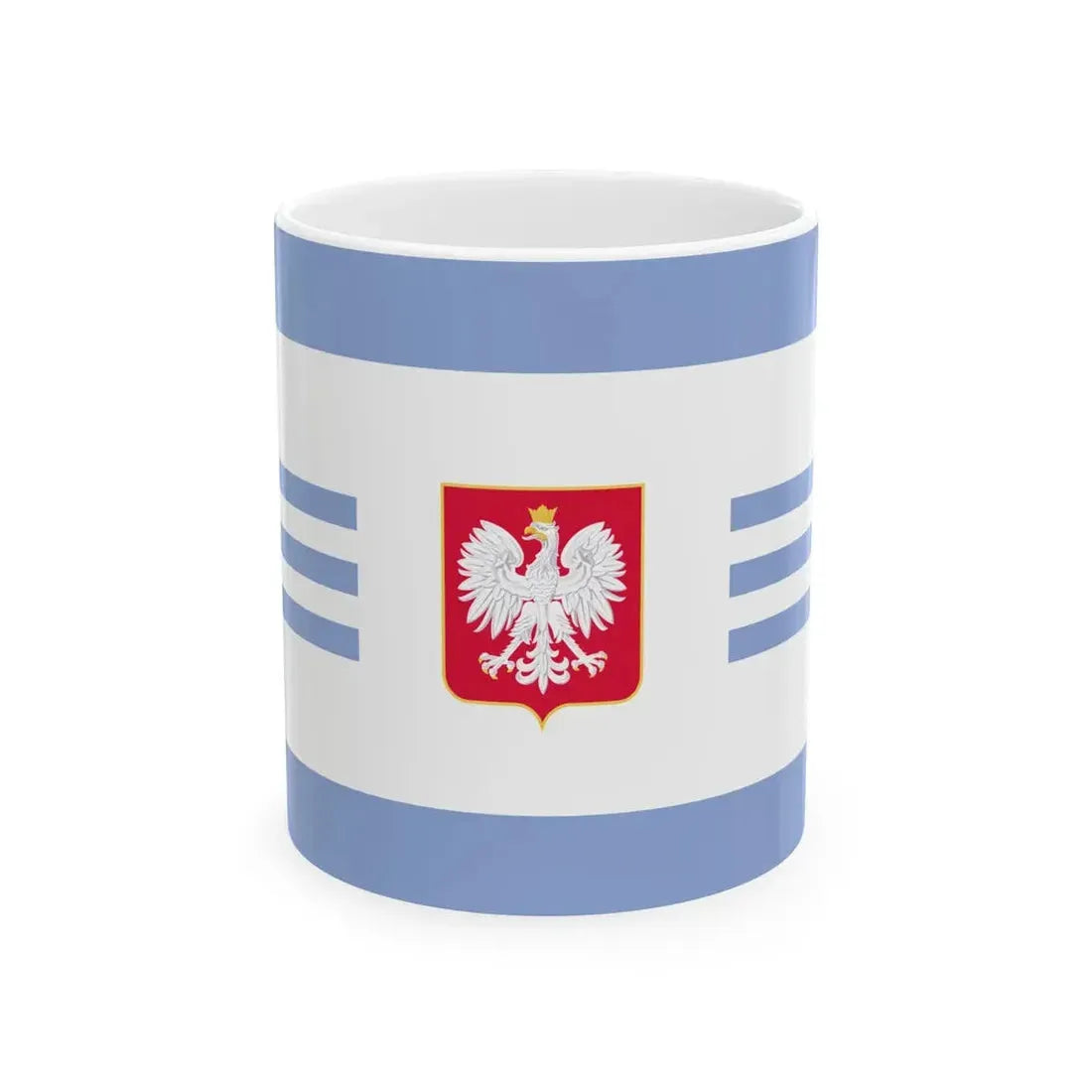 POL Sea Fisheries Administration flag 2002 (Poland) White Coffee Mug 11oz - Go Mug Yourself