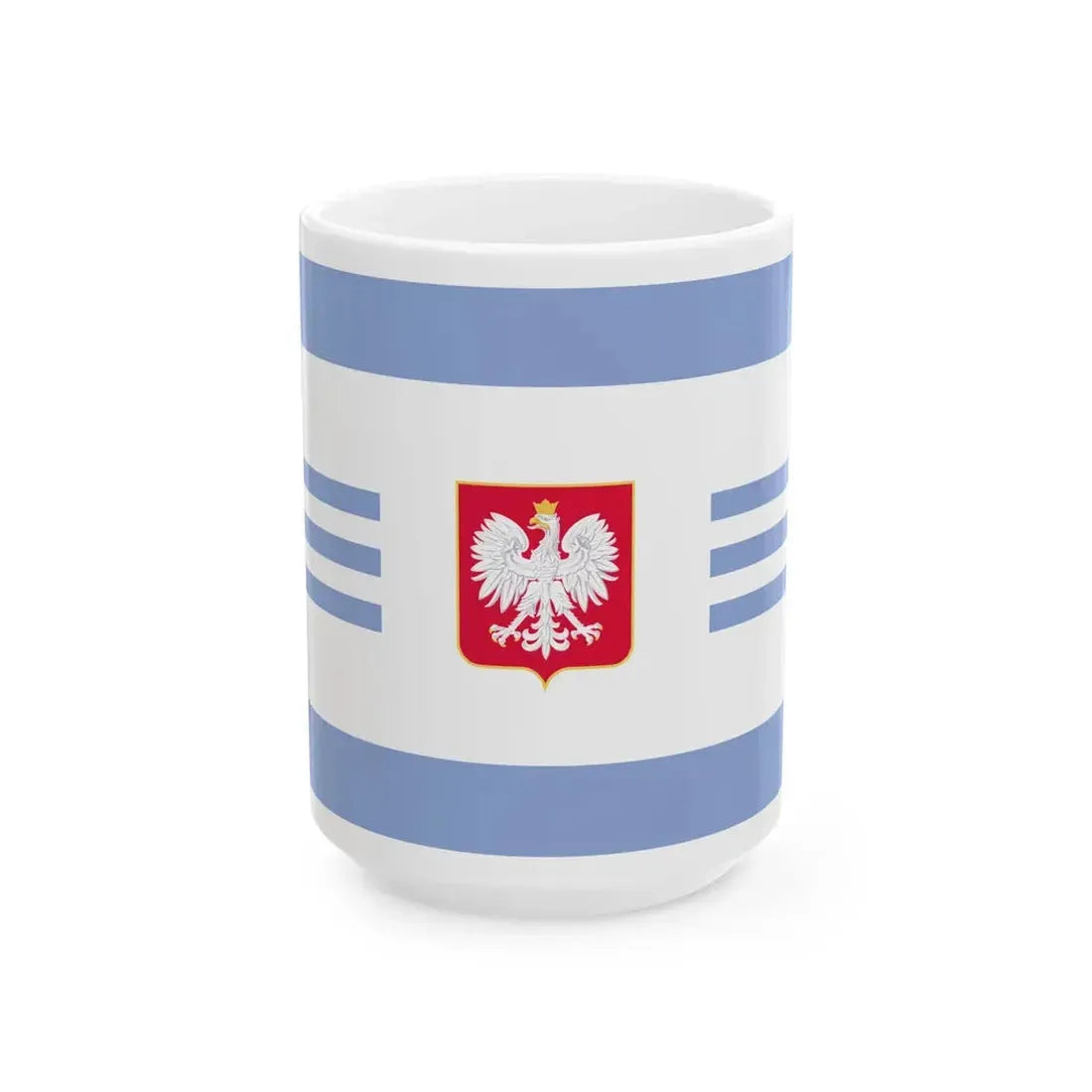 POL Sea Fisheries Administration flag 2002 (Poland) White Coffee Mug 15oz - Go Mug Yourself