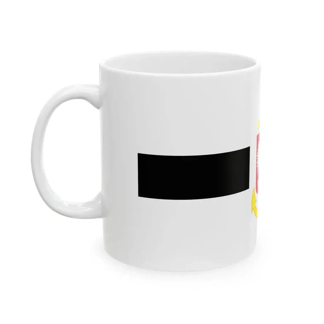 POL service flag black (Poland) White Coffee Mug - Go Mug Yourself