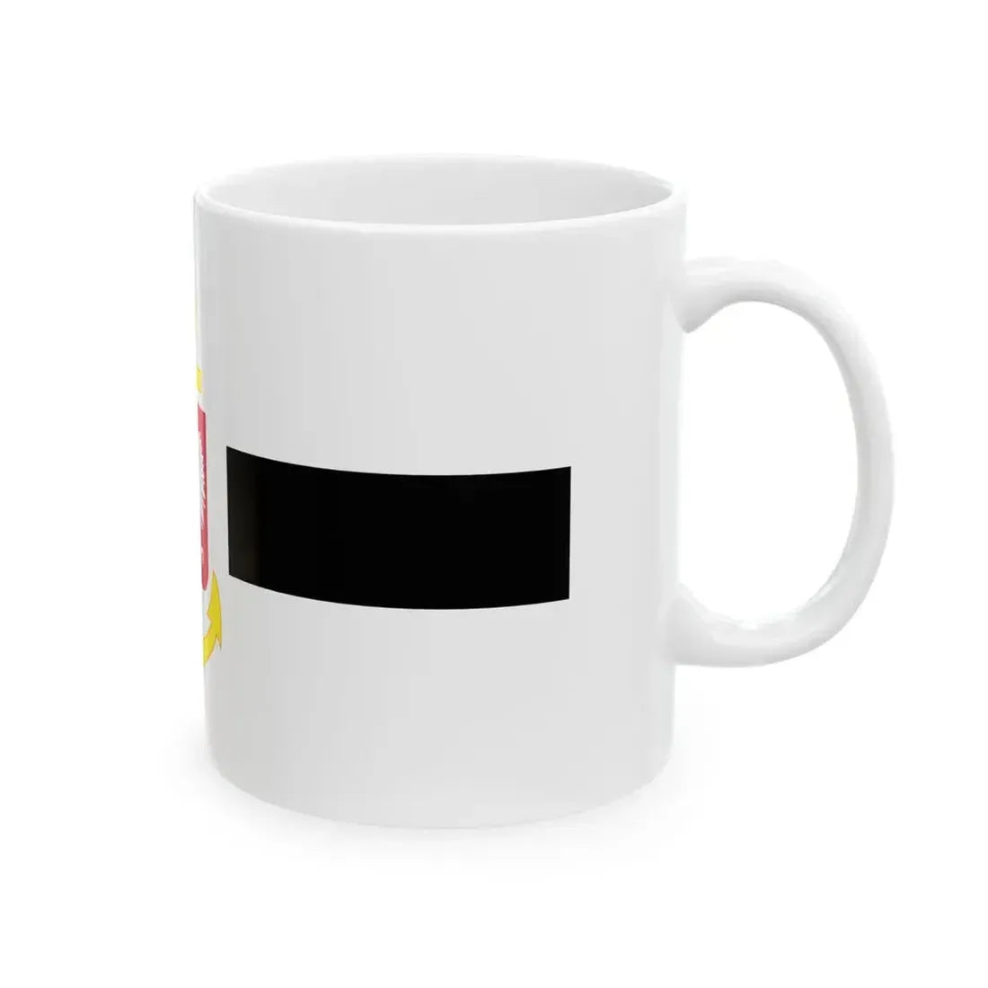 POL service flag black (Poland) White Coffee Mug - Go Mug Yourself