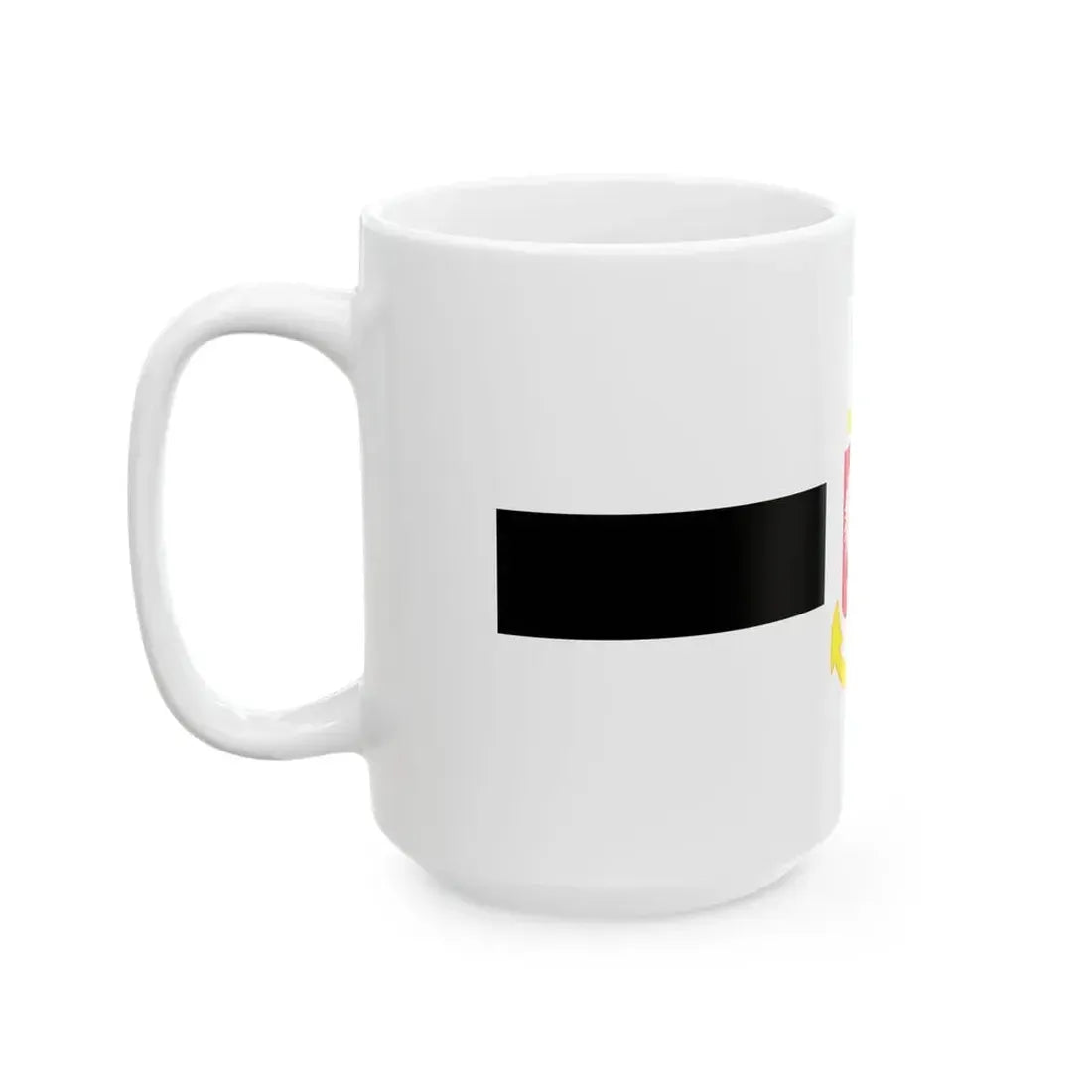 POL service flag black (Poland) White Coffee Mug - Go Mug Yourself