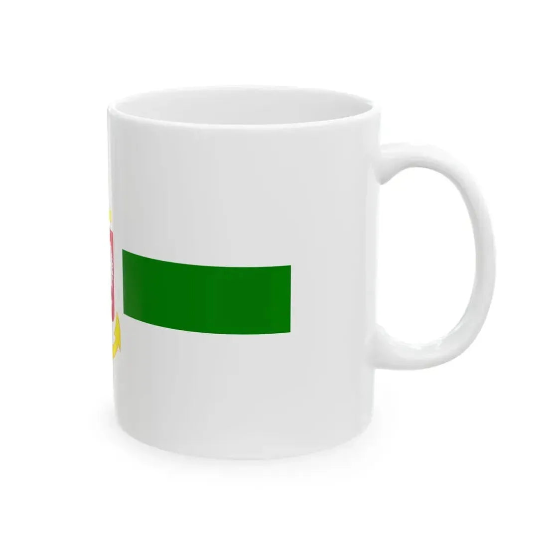 POL service flag green (Poland) White Coffee Mug - Go Mug Yourself