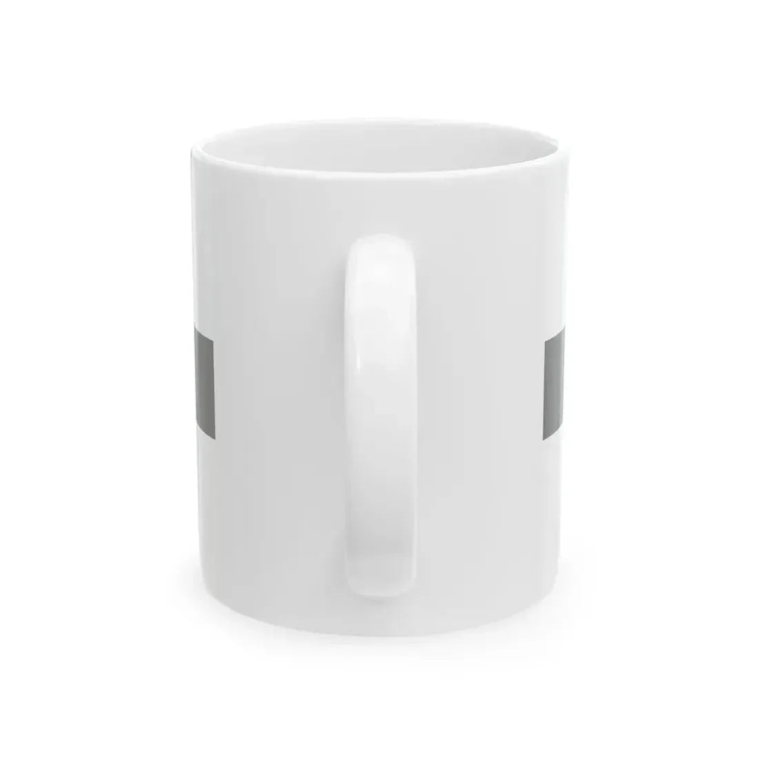 POL service flag grey (Poland) White Coffee Mug - Go Mug Yourself