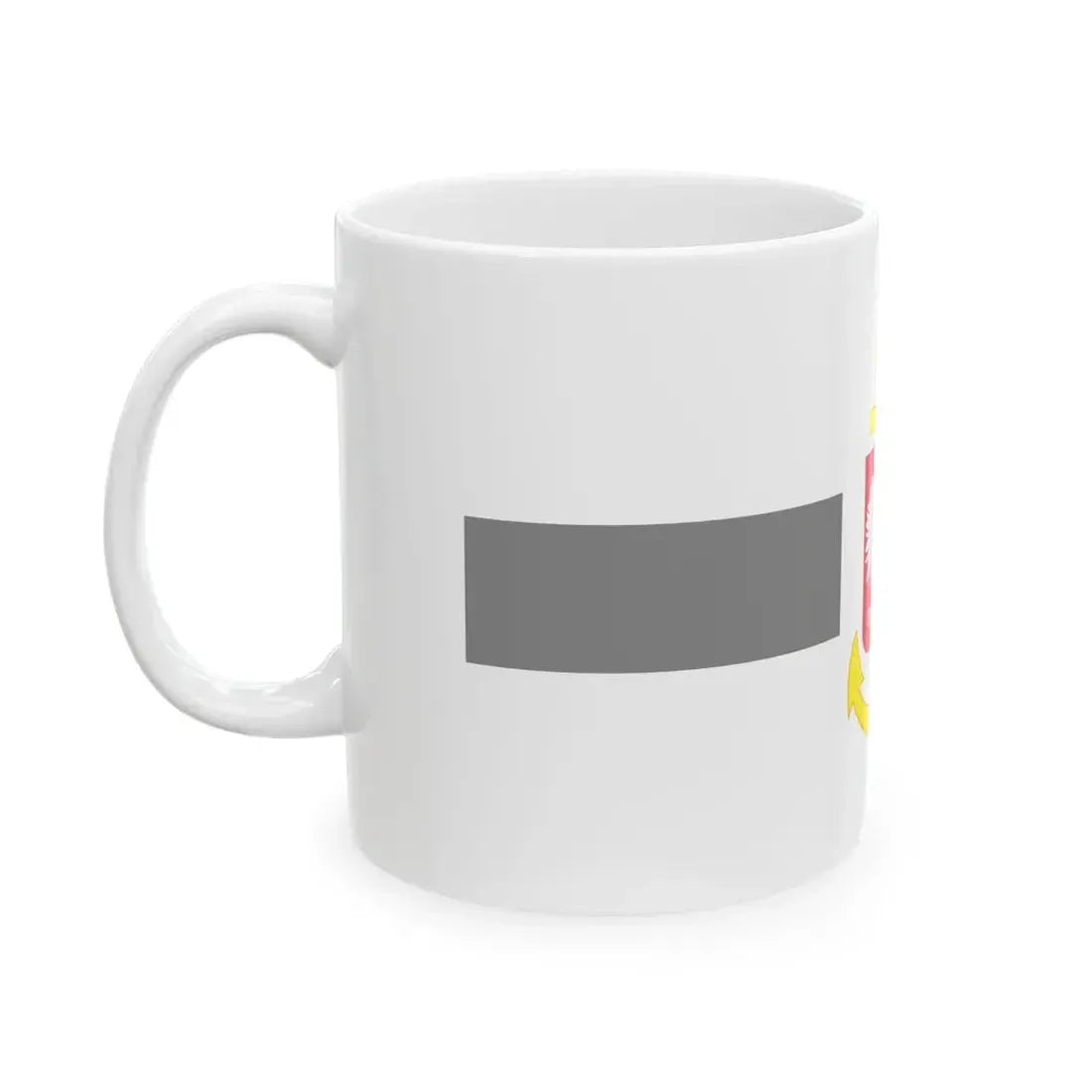 POL service flag grey (Poland) White Coffee Mug - Go Mug Yourself