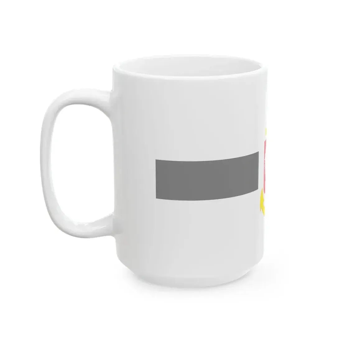 POL service flag grey (Poland) White Coffee Mug - Go Mug Yourself