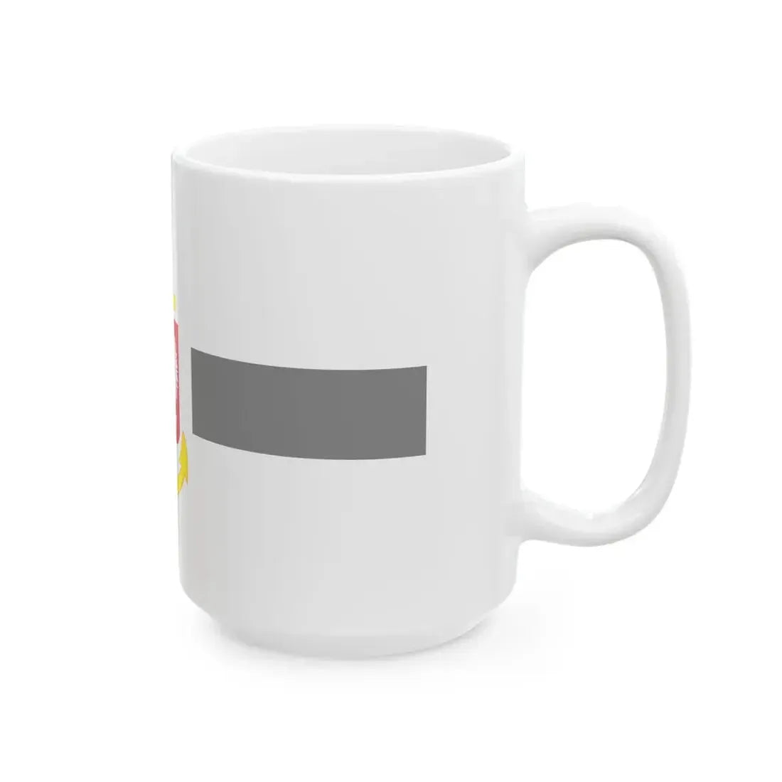 POL service flag grey (Poland) White Coffee Mug - Go Mug Yourself