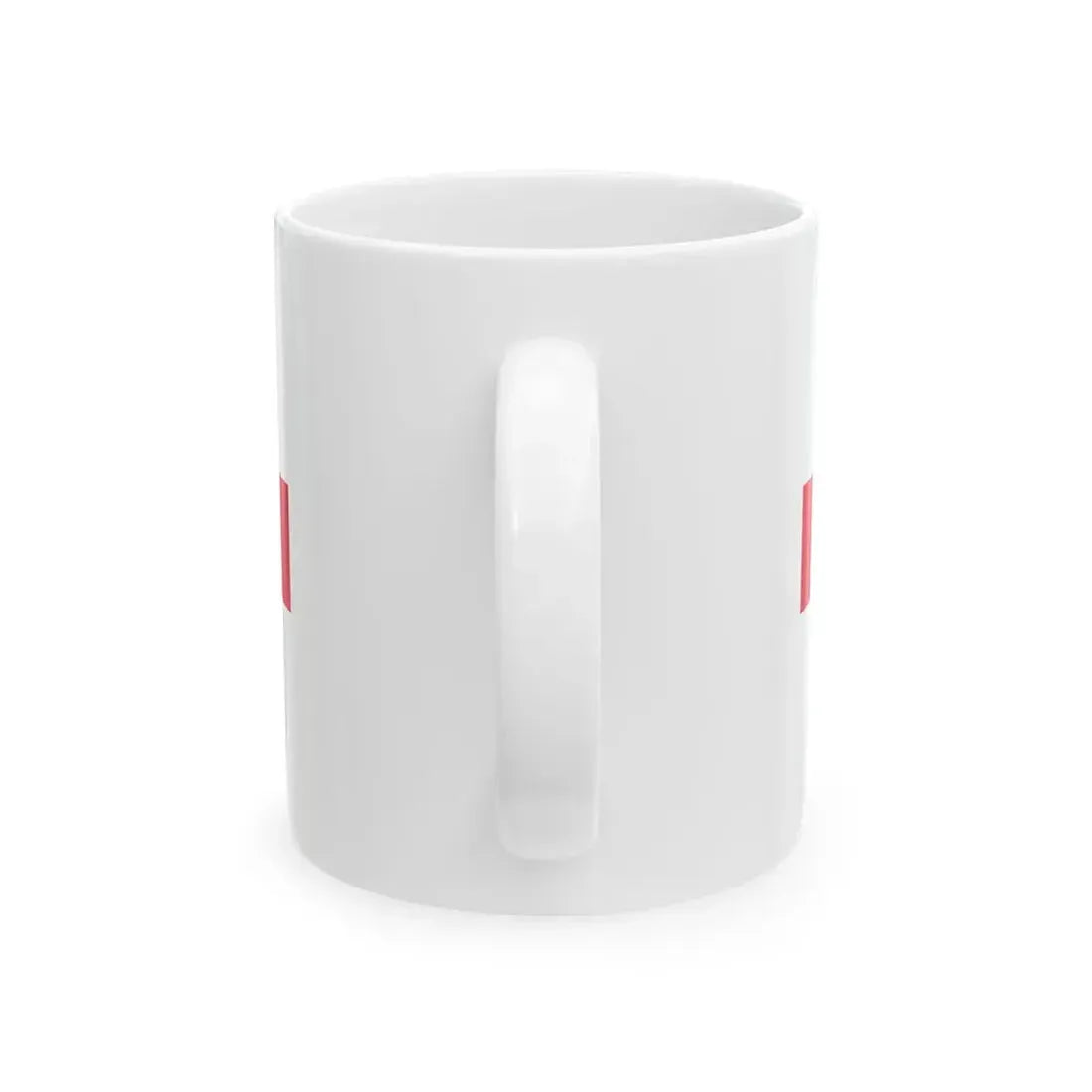 POL service flag red (Poland) White Coffee Mug - Go Mug Yourself