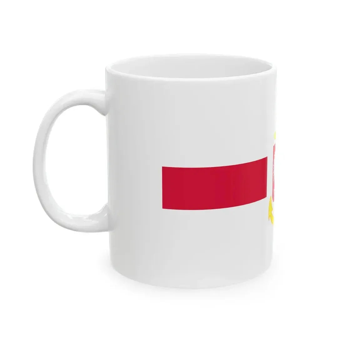 POL service flag red (Poland) White Coffee Mug - Go Mug Yourself