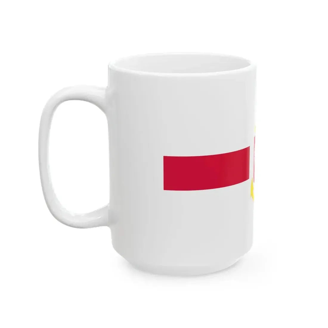 POL service flag red (Poland) White Coffee Mug - Go Mug Yourself