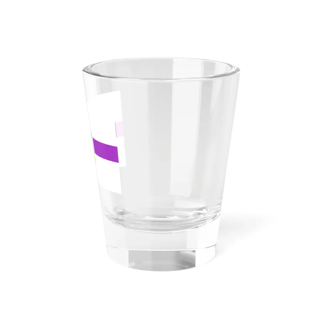 POL service flag violet (Poland) Shot Glass 1.5oz - Go Mug Yourself