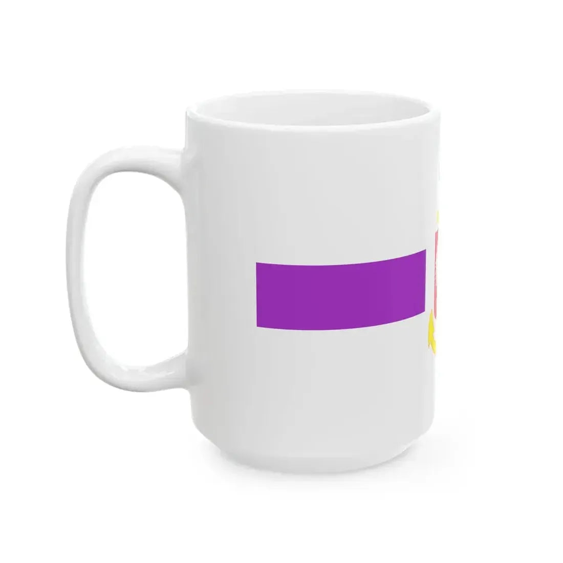 POL service flag violet (Poland) White Coffee Mug - Go Mug Yourself