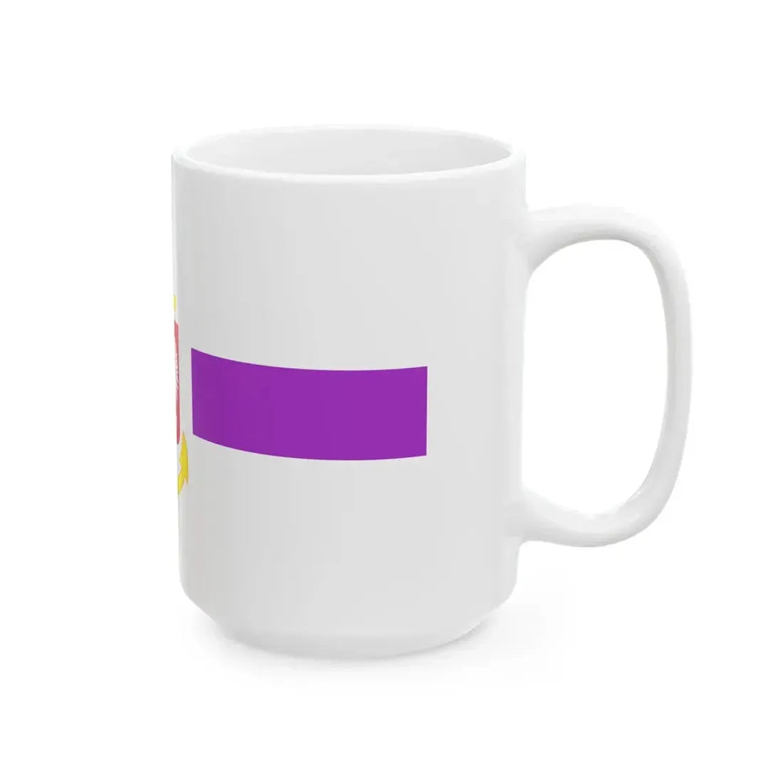 POL service flag violet (Poland) White Coffee Mug - Go Mug Yourself