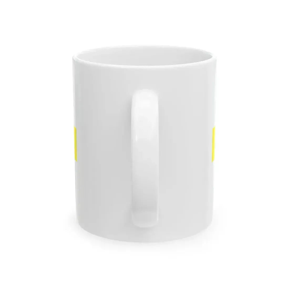 POL service flag yellow (Poland) White Coffee Mug - Go Mug Yourself