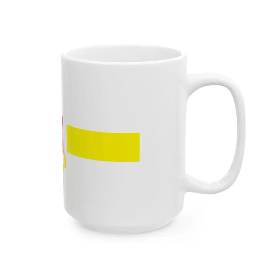 POL service flag yellow (Poland) White Coffee Mug - Go Mug Yourself
