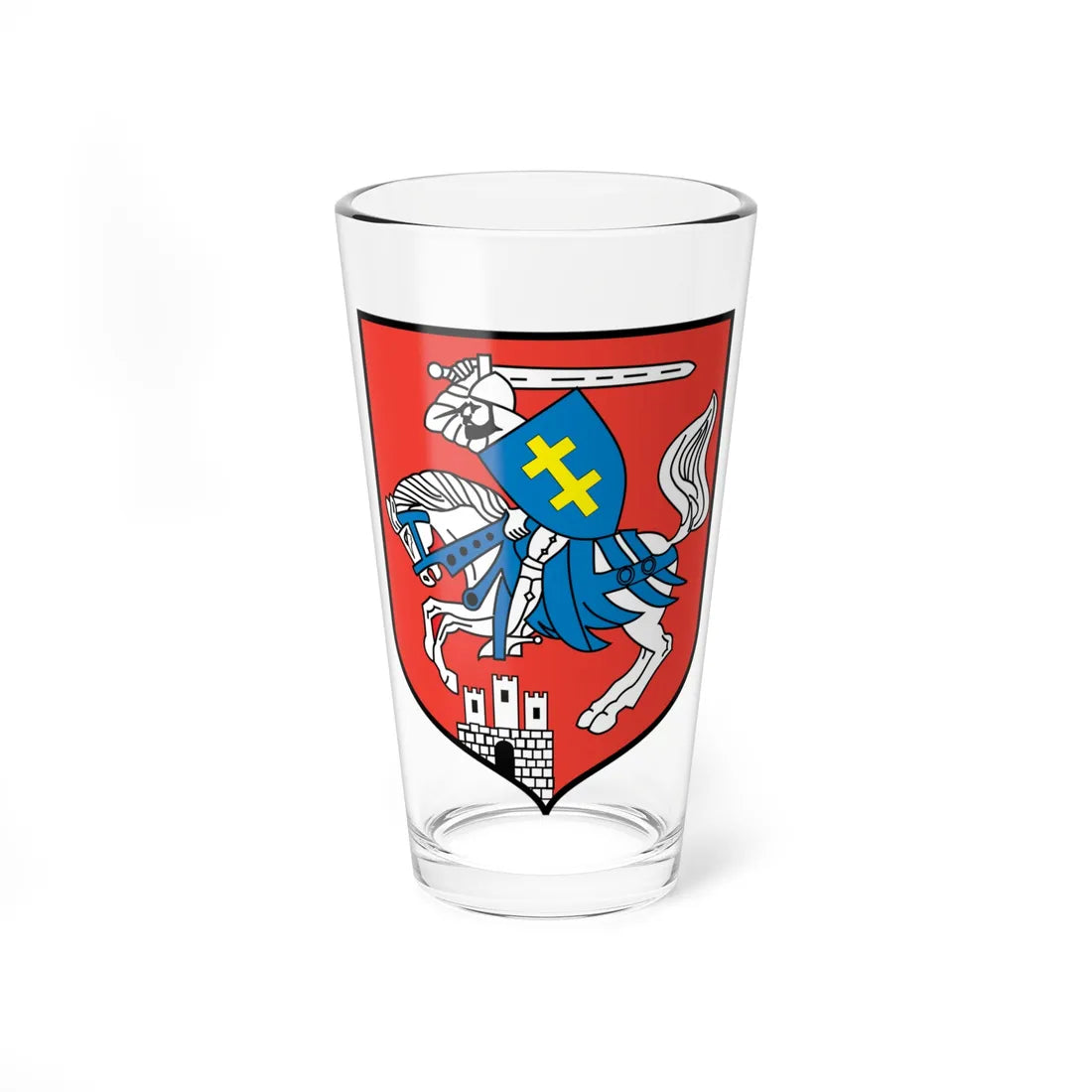 POL Siedlce COA (Belarus) (Coat of Arms) Pint Glass 16oz 16oz - Go Mug Yourself
