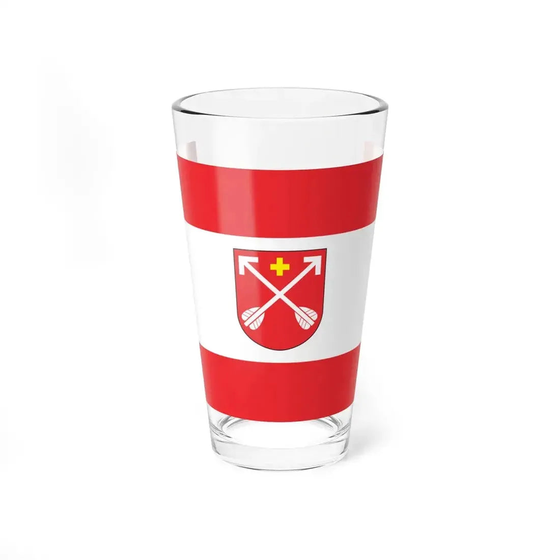 POL Strzelno flag (Poland) Pint Glass 16oz 16oz - Go Mug Yourself