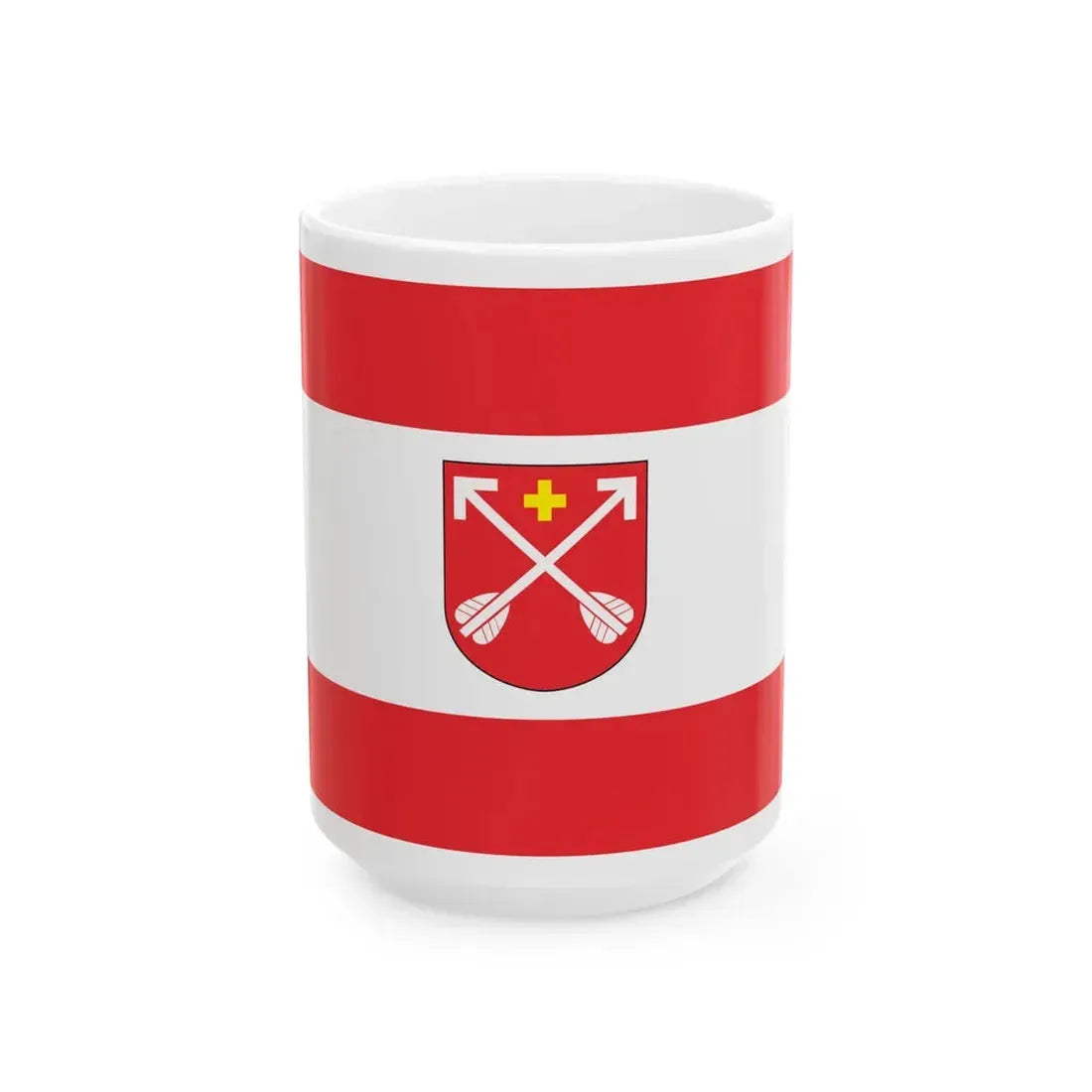 POL Strzelno flag (Poland) White Coffee Mug 15oz - Go Mug Yourself