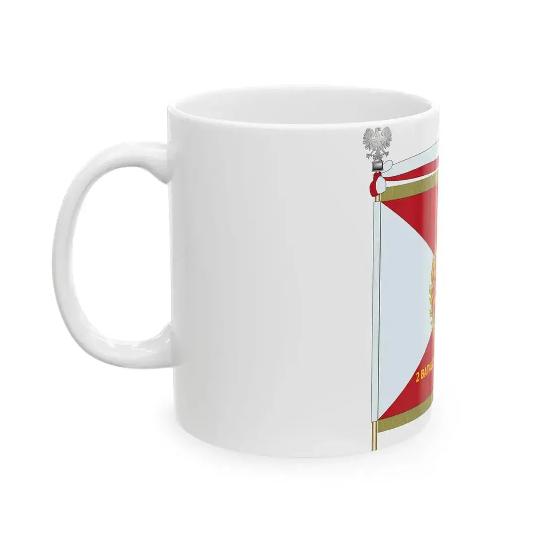 POL Sztandar 2 BR Strona Lewa (Poland) White Coffee Mug - Go Mug Yourself