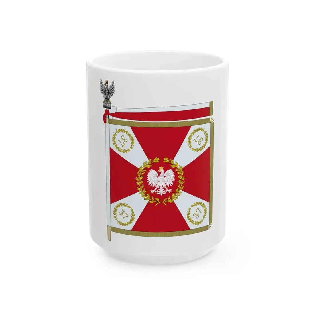 POL Sztandar 37 PP Strona Prawa (Poland) White Coffee Mug 15oz - Go Mug Yourself