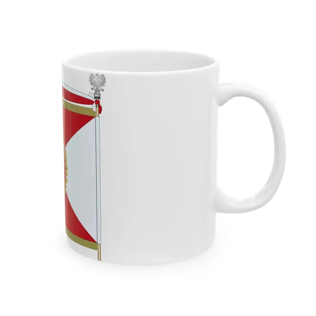 POL Sztandar wz 1955 Strona Prawa (Poland) White Coffee Mug - Go Mug Yourself